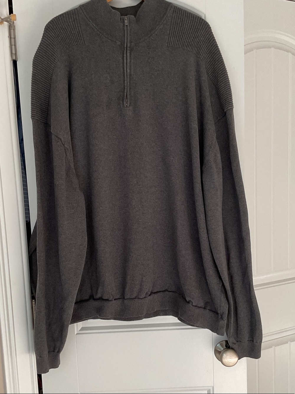 Cutter & Buck Men's Half-Zip Sweater — Charcoal